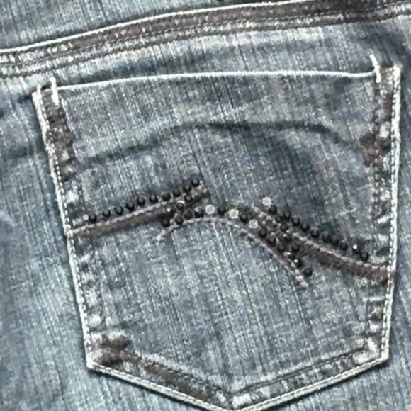 Parasuco Women's Rhinestone embellished jeans Sz 29 Denim Legend - Picture 8 of 9